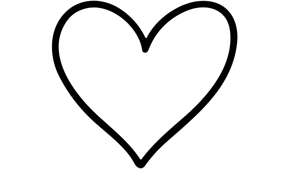 Black heart shape 